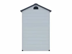 EXPERTLAND Caseta de jardín de resina gris - superficie 1.39m² - CESIO