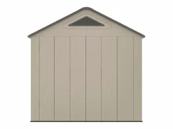 New Caseta de jardín de resina beige y gris 6,15 m² con suelo - grosor 22 mm - ANTEVA Caseta De Jardín