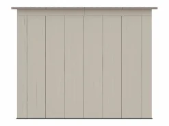 EXPERTLAND Caseta de jardín de resina con tejado inclinado beige y marrón 6,5 m² con suelo - grosor 22 mm - ANTEVA Marru00f3n / Beige