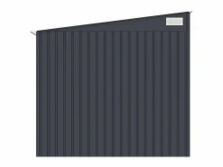 Clearance Caseta de jardín metal adosada de acero galvanizado antracita 4,97 m² DAUSTIN Caseta De Jardín