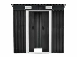 Caseta de jardín metal de acero galvanizado gris 2,3 m² MANSO Caseta De Jardín