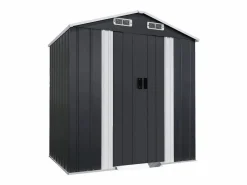 Online Habitat et jardin Caseta de jardín metálica "Boston" con puerta corredera - 2,17 m² - Gris