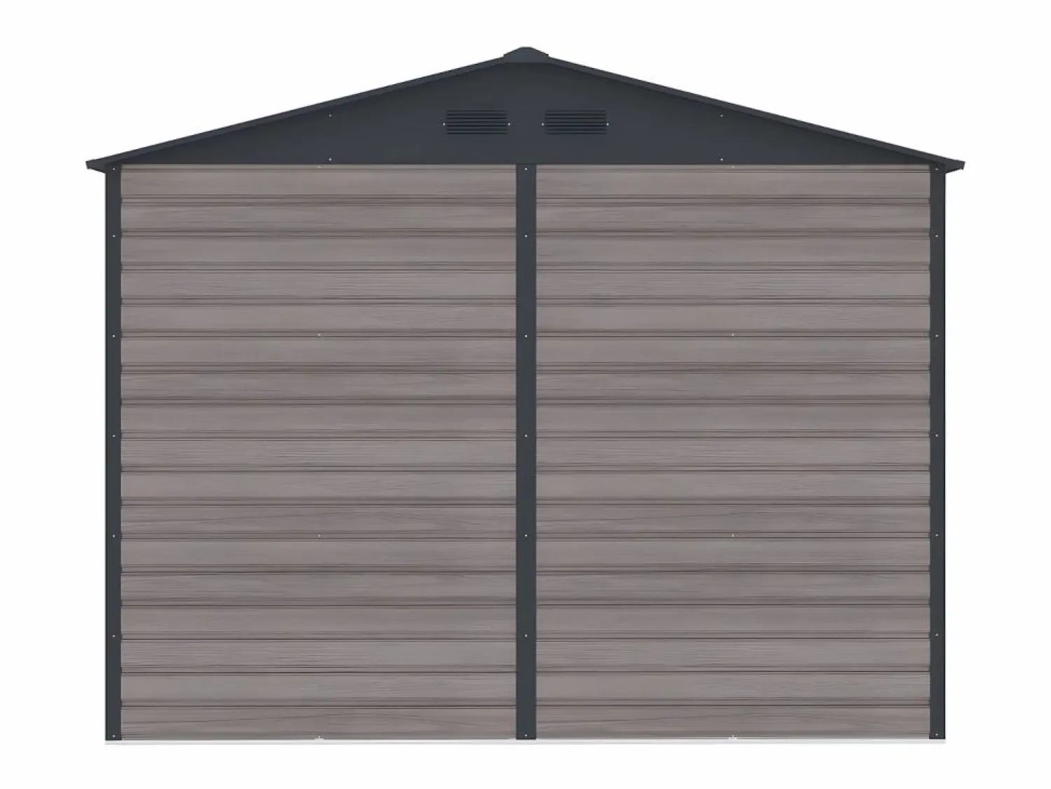 Hot Caseta jardín acero galvanizado efecto madera - 8,94 m² - ideal para herramientas- ADELMO Caseta De Jardín