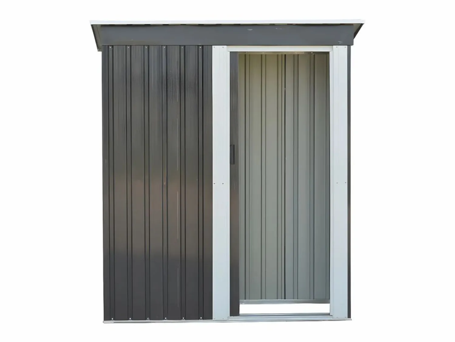 Discount Caseta jardín acero galvanizado BIRON puerta corredera 1.1m² Caseta De Jardín