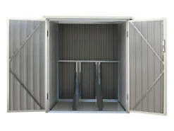 EXPERTLAND Caseta para bicicletas NIKI acero galvanizado gris 2,8 m²
