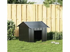 Clicnbuy Caseta para perros con techo acero galvanizado 85x107x81 cm