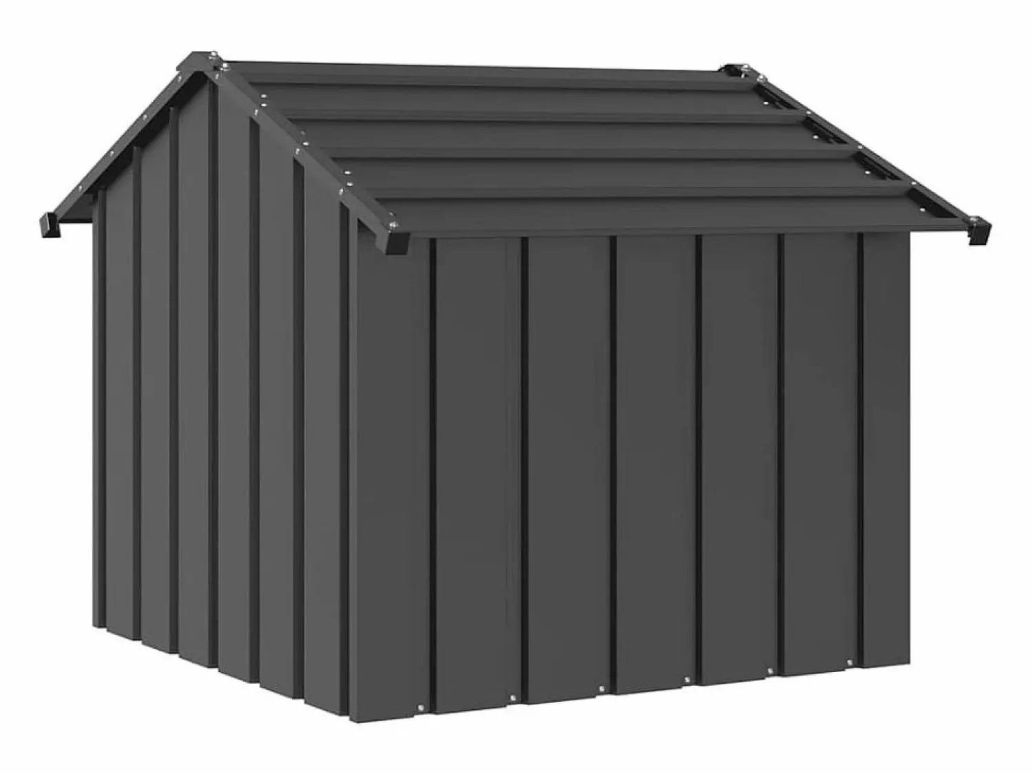 Clicnbuy Caseta para perros con techo acero galvanizado 85x107x81 cm