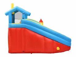 Hot Hauss Spole Castillo hinchable 5 en 1 para niños con tobogán y piscina - Tejido Oxford 364x315x239 cm Azul