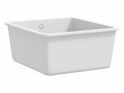 Outlet Garden Furniture Catherine Fregadero de cocina con un seno granito Blanco