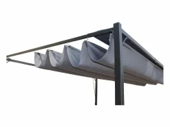 Outlet Concept-Usine Cenador autoportante de 3x4 m y 12 m², lona de poliéster TUSA Gris
