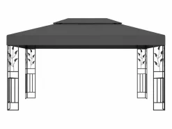 New Cenador con doble techo 3x4 m Antracita Gris