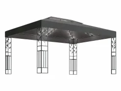 Clearance Cenador con doble techo y luces LED 3x4 m Antracita Cenador Y Quiosco