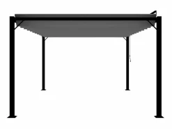 Best Cenador con techo de lamas 3x4 m Antracita Tejido de aluminio Gris