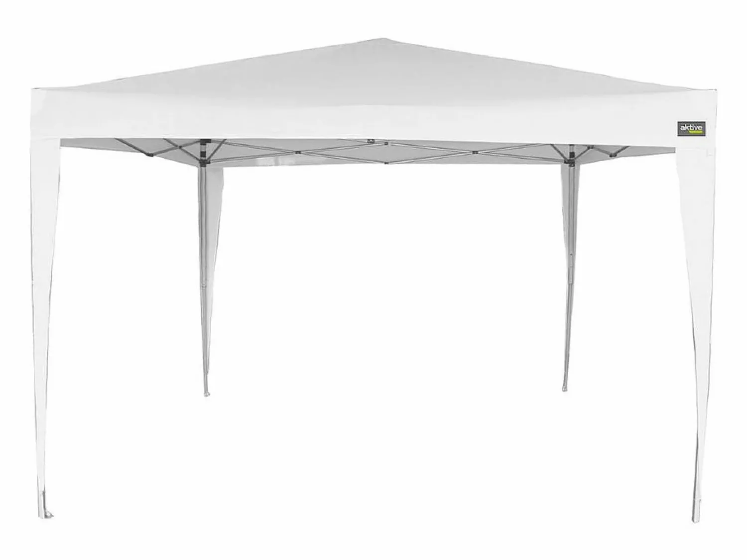 New Cenador plegable Aktive poliéster 250x300x300 cm Blanco