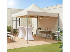 Clearance Sweeek Cenador plegable 3x3m arena Crema