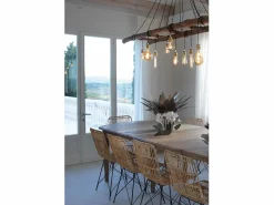 Online Centro de mesa decorativo Ciclamino Ø38 cm en hierro, Verde Salvia y , Diseño floral moderno para mesa o salón Made in Italy Blanco