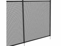Cerca de Piscina SucceBuy, Cerca Removible de Seguridad Plegable, Barrera de Piscina Excavada, 1,21x14,63 m, 340 g/m², para Protección de Niños y Animales Negro