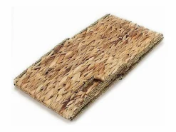 Clearance Calicosy Cesta de almacenaje de jacinto de agua - 32 x 32 x 32/33 cm Color natural claro