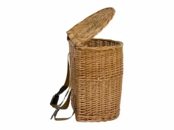 Discount Cesta de mimbre con tapa y bandolera – 41 cm x 30 cm x h 42 cm Color natural claro