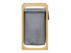 Cesta de ropa con bolsa 32x30x36,5 cm bambú