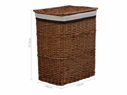 Online Cesta para la ropa de sauce marrón Marru00f3n