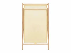 Cesta para la ropa Madera de cedro y textil 42 x 41 x 64 cm