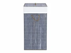 New Cesta para la ropa sucia con 2 compartimentos, bambú , 100 L Cesto De Ropa