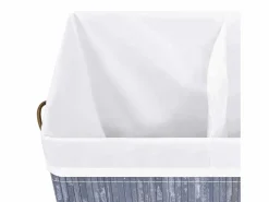 New Cesta para la ropa sucia con 2 compartimentos, bambú , 100 L Cesto De Ropa