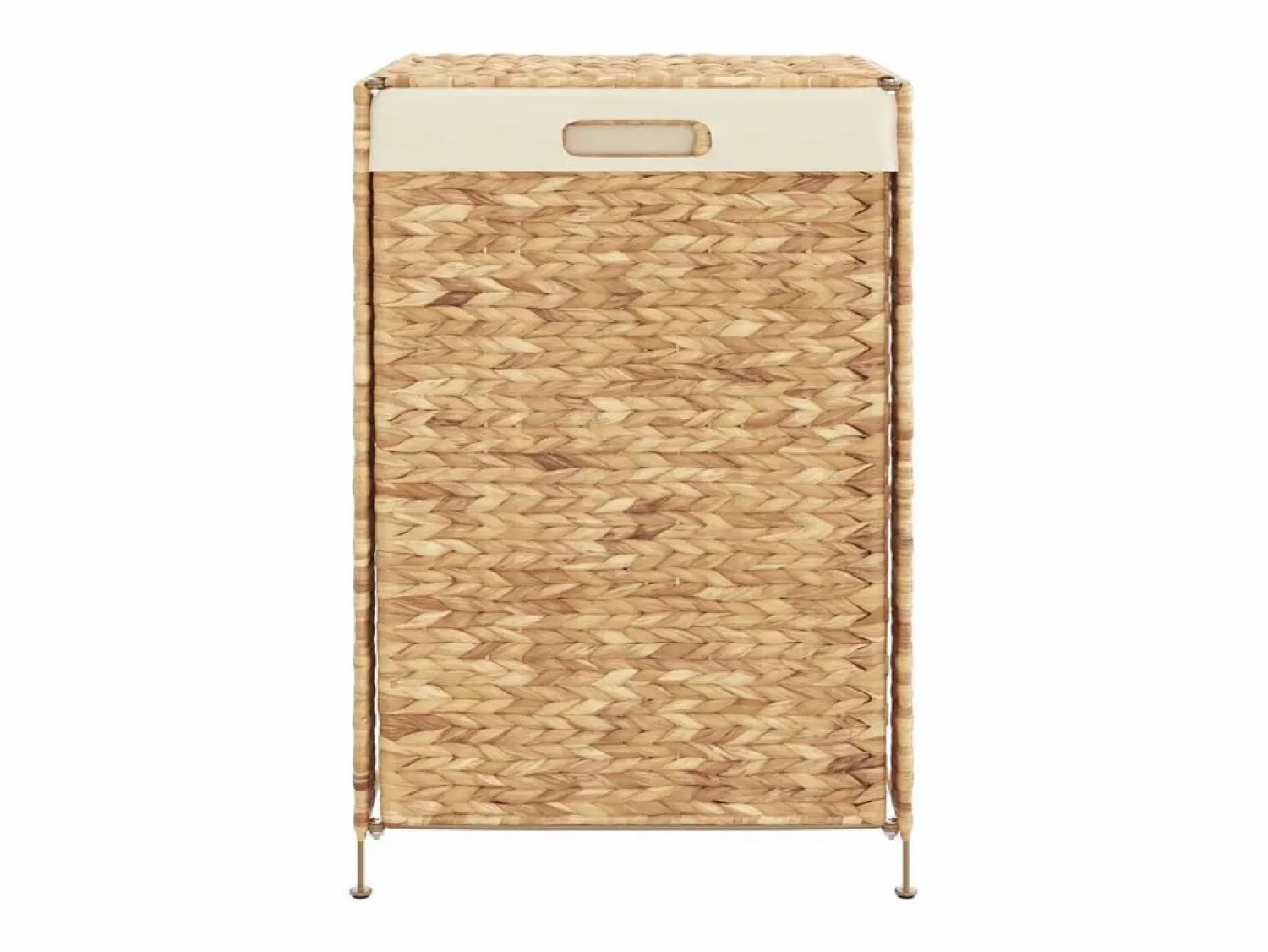 Sale Cesta para la ropa 44x34x64 cm jacinto de agua Marru00f3n