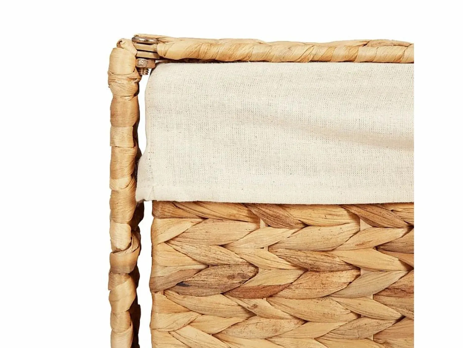 Sale Cesta para la ropa 44x34x64 cm jacinto de agua Marru00f3n