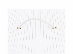 Best Cesta para ropa de una sola sección de bambú 83 L Blanco