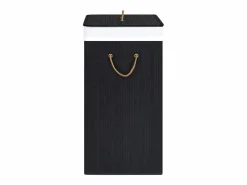 Sale Cesta para ropa sucia de 2 secciones de bambú de 100 L Cesto De Ropa