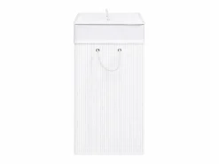 Sale Cesta para ropa sucia de 2 secciones de bambú de 100 L Cesto De Ropa