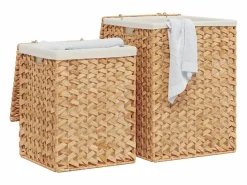 Cestas para la ropa 2 piezas jacinto de agua