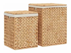 Cestas para la ropa 2 piezas jacinto de agua