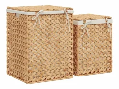 Cestas para la ropa 2 piezas jacinto de agua
