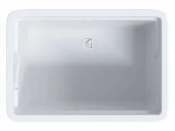 Cesto de ropa 59x41x75 cm resina Blanco