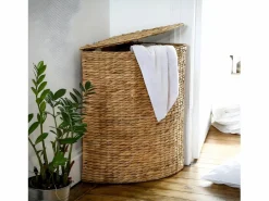 Cesto de ropa de esquina de jacinto de agua - A 66 cm Cesto De Ropa