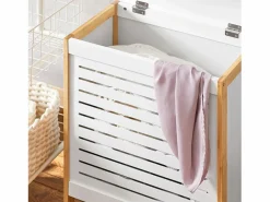 Sobuy Cesto para la Colada,Canasto para la Ropa Sucia,Amario para Baño,FSS66-WN ES