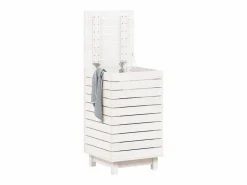 Best Cesto para ropa 44x44x76 cm madera maciza de pino Cesto De Ropa