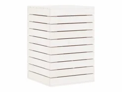 Hot Cesto para ropa 44x44x66 cm madera maciza de pino Cesto De Ropa