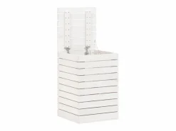 Hot Cesto para ropa 44x44x66 cm madera maciza de pino Cesto De Ropa