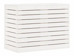 Cesto para ropa 88,5x44x66 cm madera maciza de pino