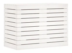 Cesto para ropa 88,5x44x66 cm madera maciza de pino