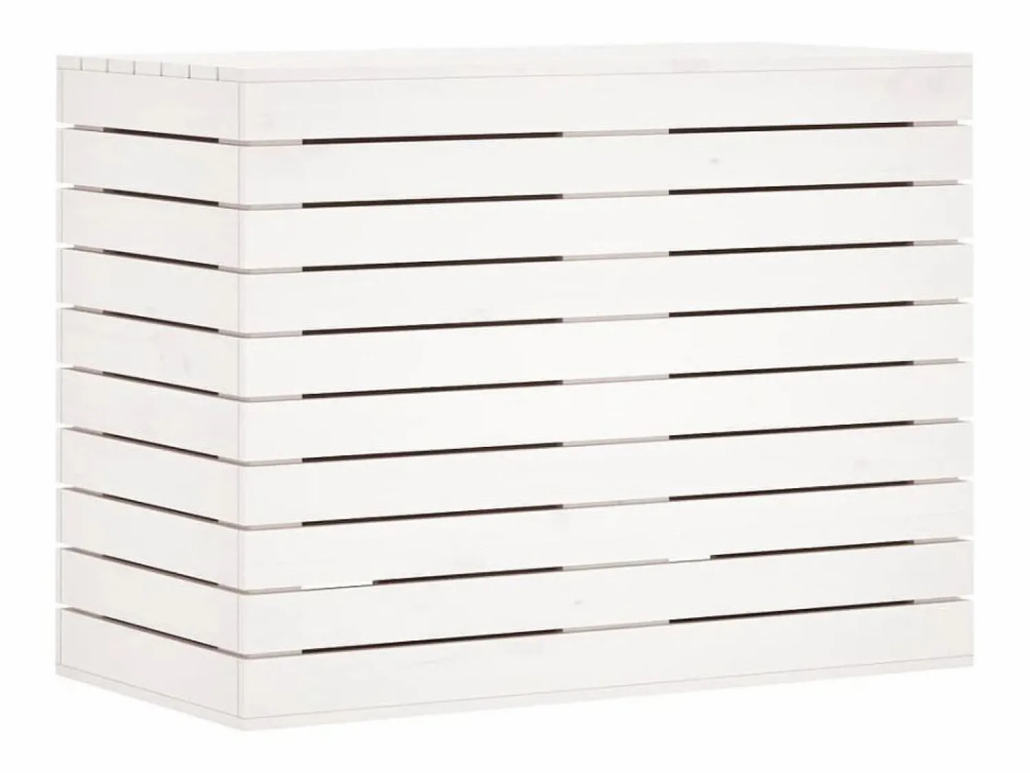 Cesto para ropa 88,5x44x66 cm madera maciza de pino