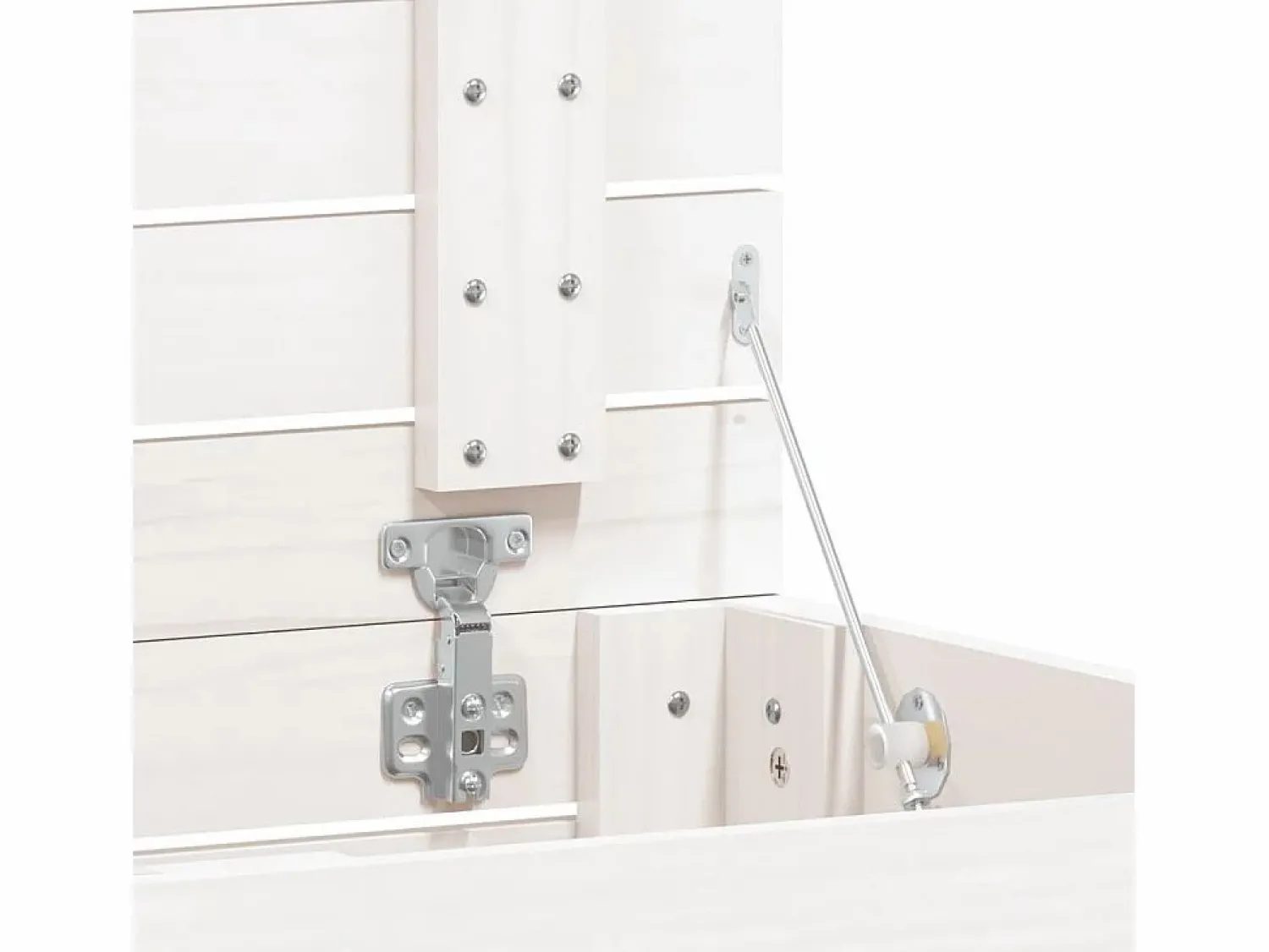 Cesto para ropa 88,5x44x66 cm madera maciza de pino