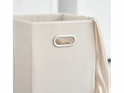 New Sobuy Cesto para Ropa Sucia,Amario para Baño,40x38x90 cm BZR21-W ES Blanco