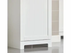 New Sobuy Cesto para Ropa Sucia,Amario para Baño,40x38x90 cm BZR21-W ES Blanco