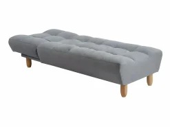 Hot Vente-unique Chaise longue clic-clac ESTEBAN de tela Gris