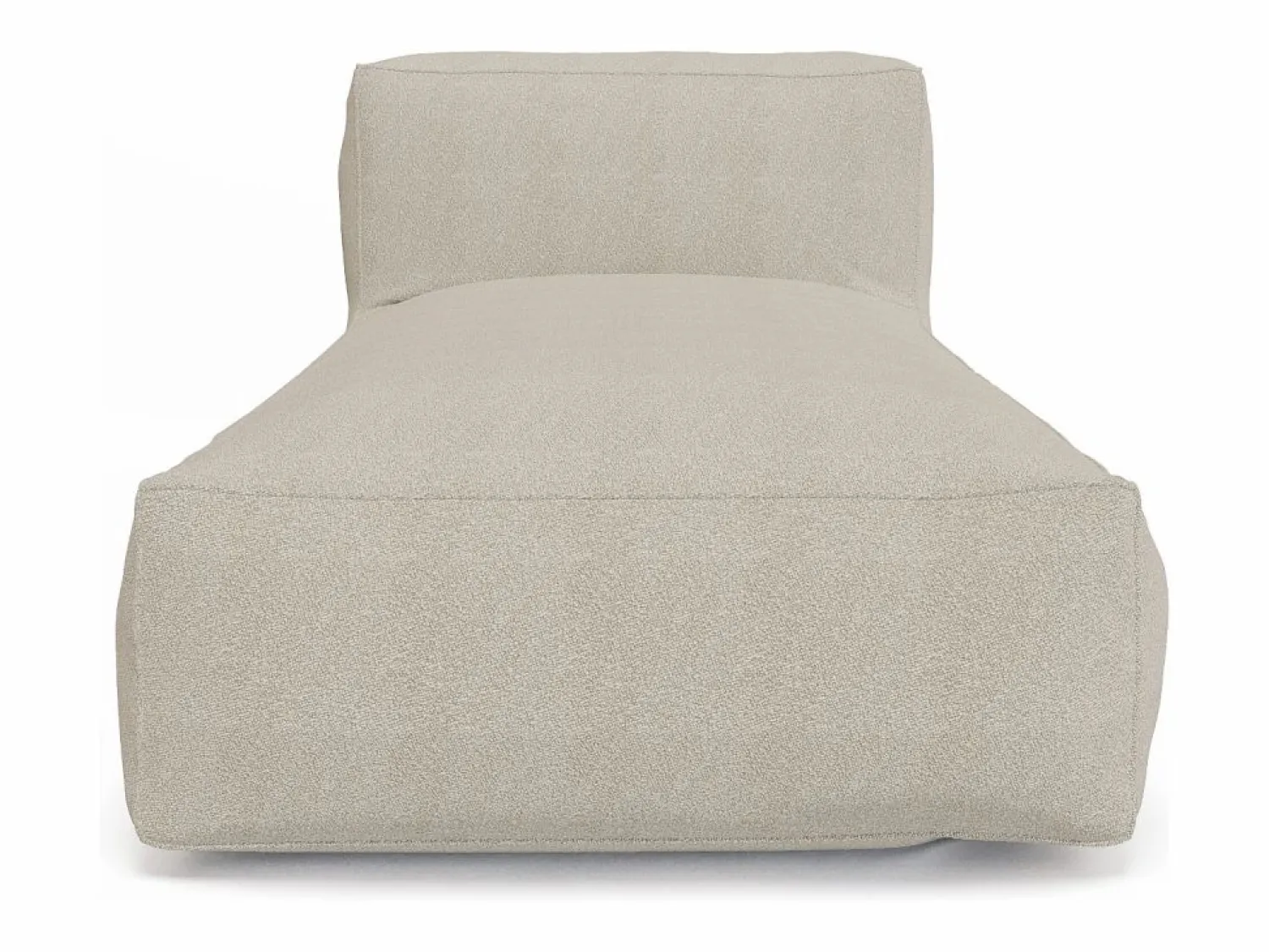 Discount Chaise longue de jardín en tela bouclé - - NOUMARA de Salones De Jardín